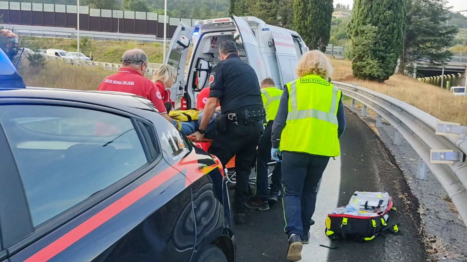 Incidente all'uscita di Firenze Sud (Fotocronache Germogli) Incidente all'uscita di Firenze Sud (Fotocronache Germogli)