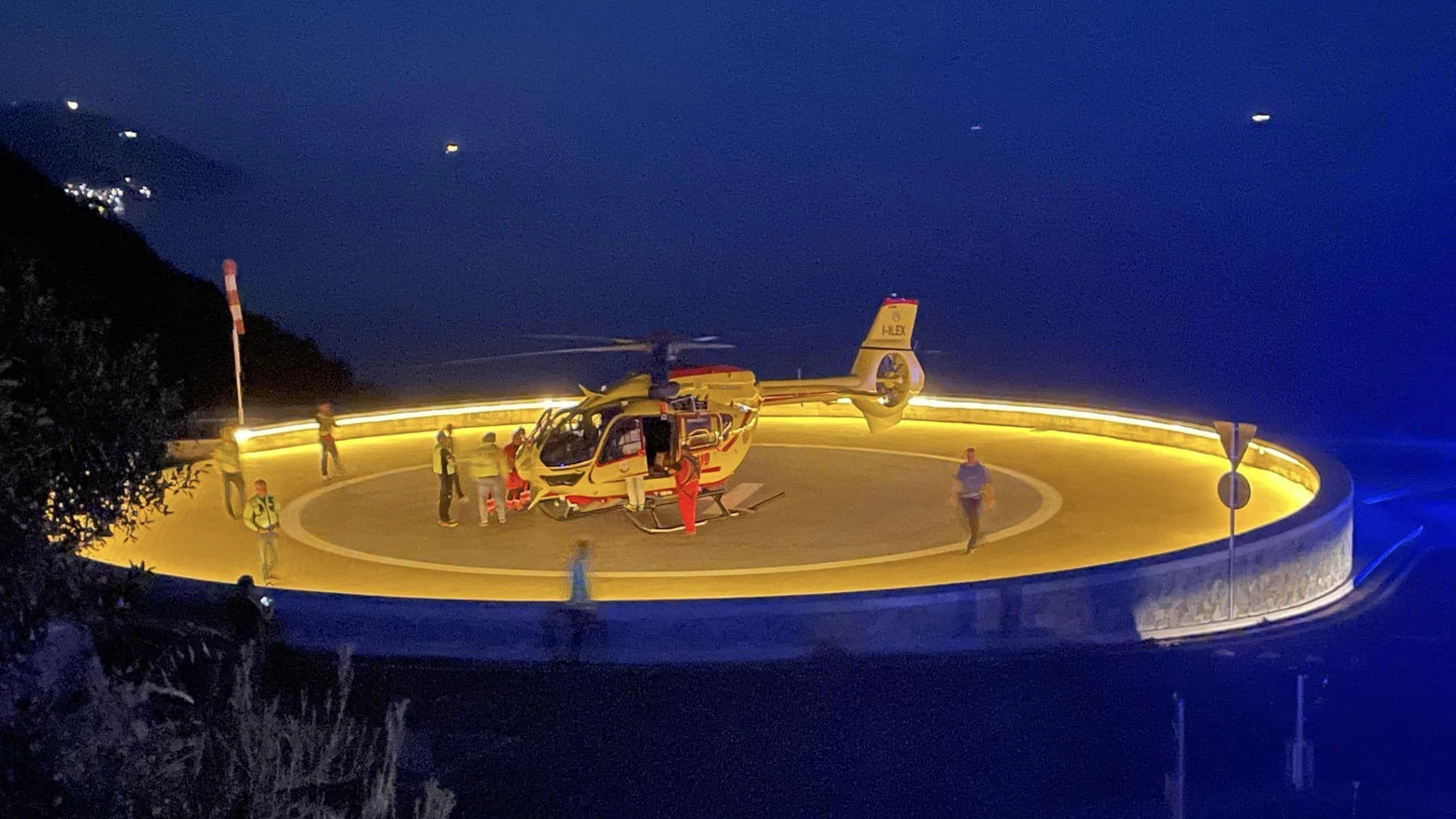 Elisoccorso a Vettora Test di volo positivo Elisoccorso a Vettora Test di volo positivo