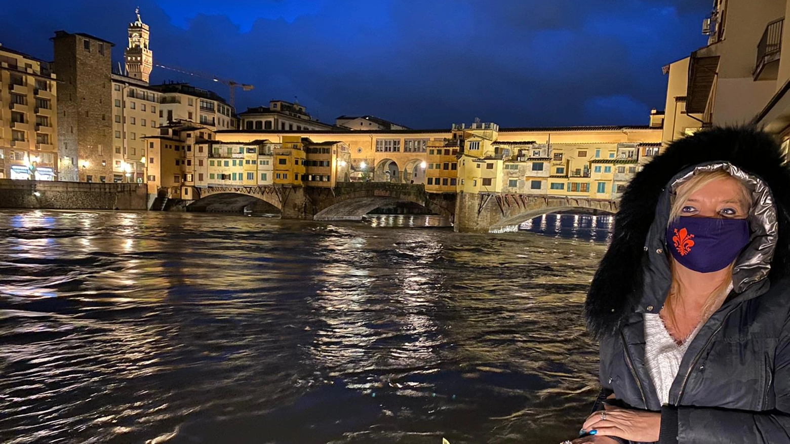 La piena dell'Arno a Firenze (New Press Photo)