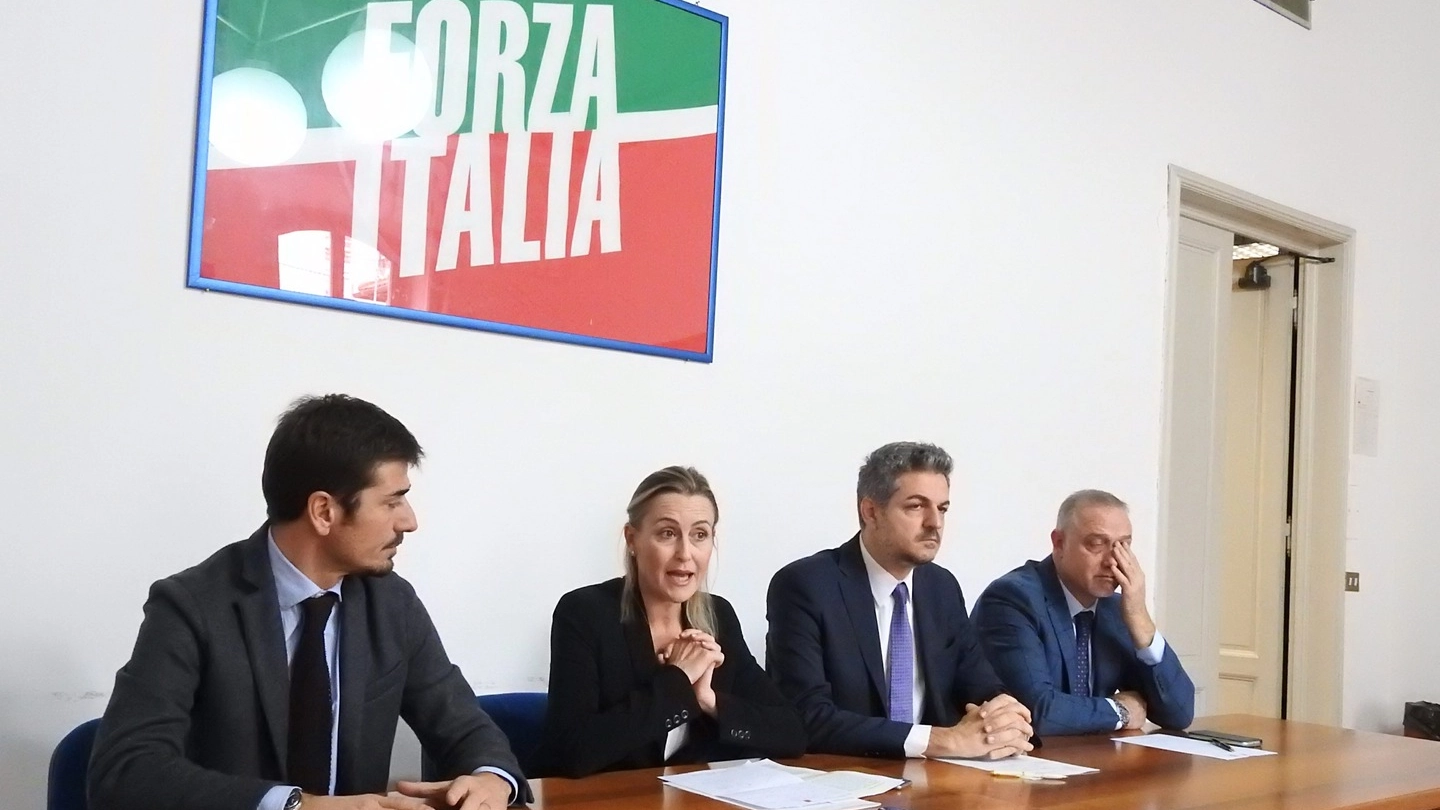 La conferenza stampa di Forza Italia