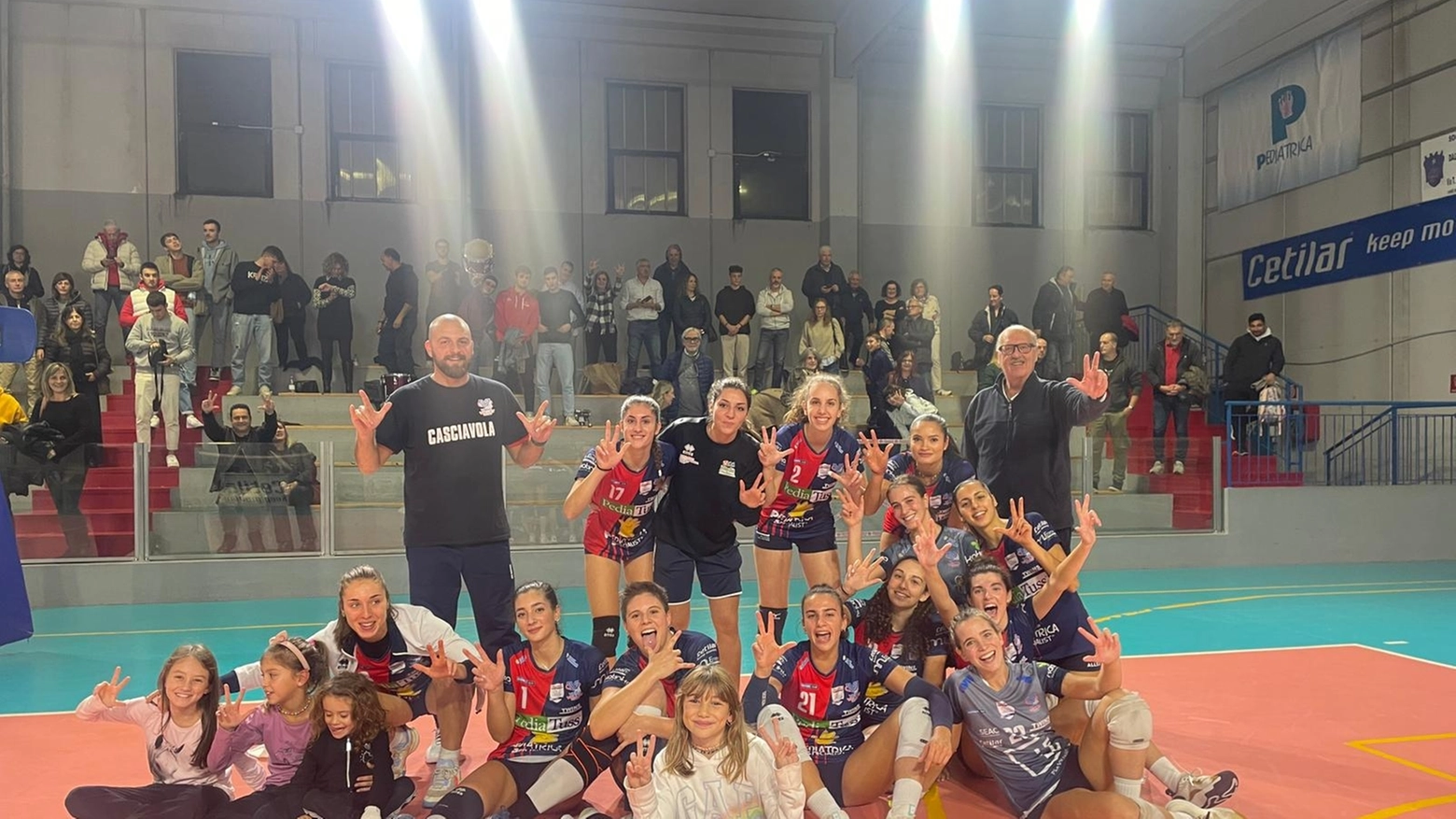 Le ragazze di Casciavola dopo il successo contro Porcari Le ragazze di Casciavola dopo il successo contro Porcari