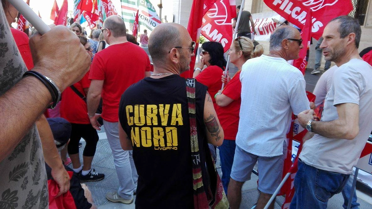 La manifestazione a Livorno