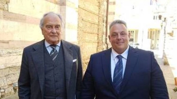 Luzzetti e il sindaco Vivarelli Colonna