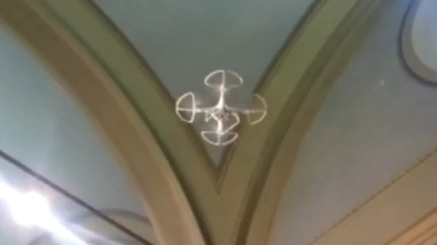Il drone nella cappella della Pura in Santa Maria Novella