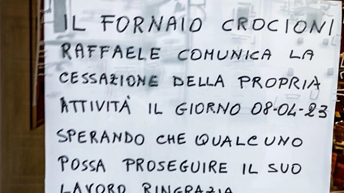 I sapori de “La Rocca“  Non ci sono acquirenti  Dopo 300 anni chiude  il panificio di via Alberti