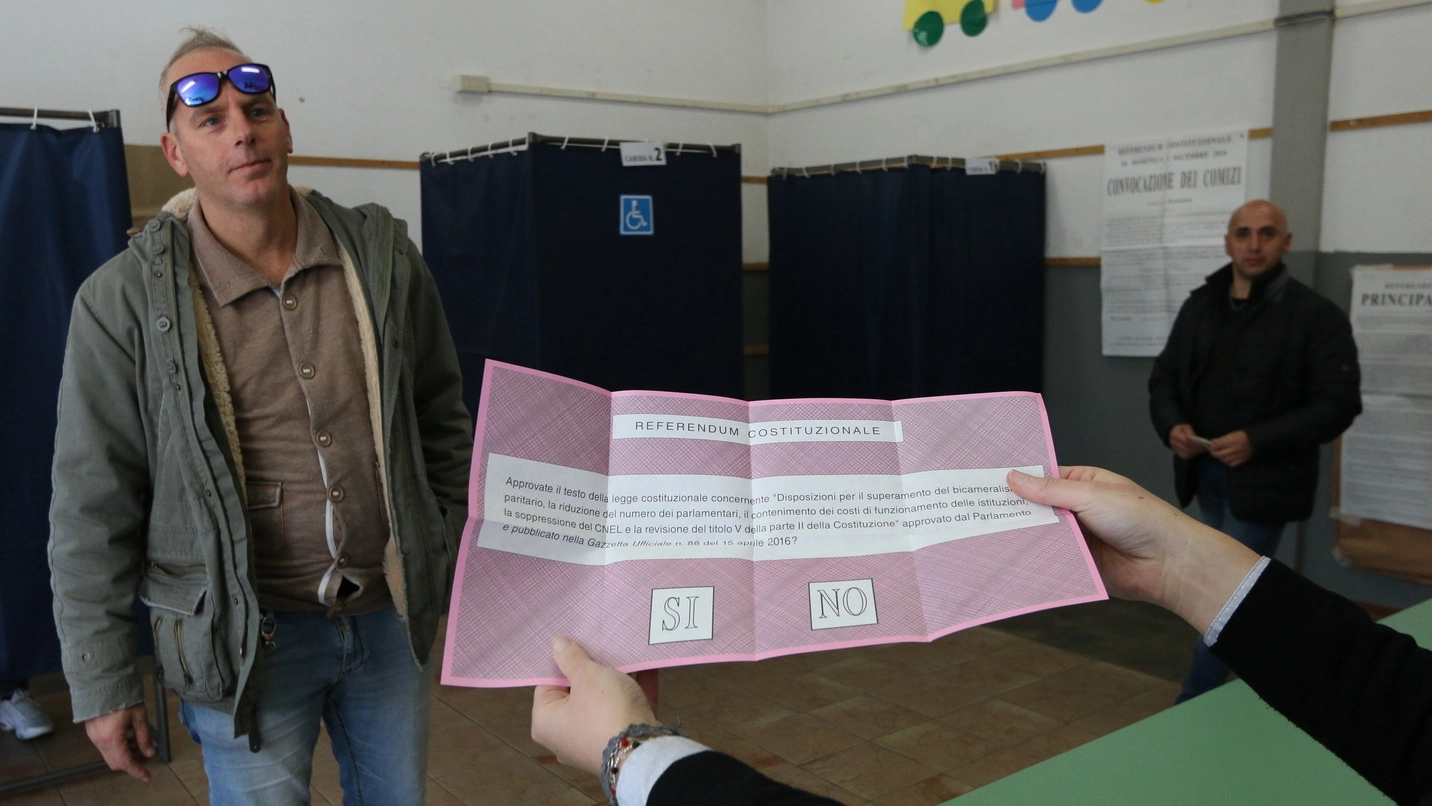 Una scheda elettorale (foto di Valtriani)