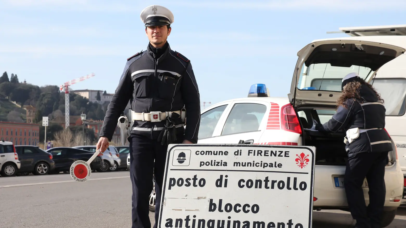 Posto di blocco antinquinamento Posto di blocco antinquinamento