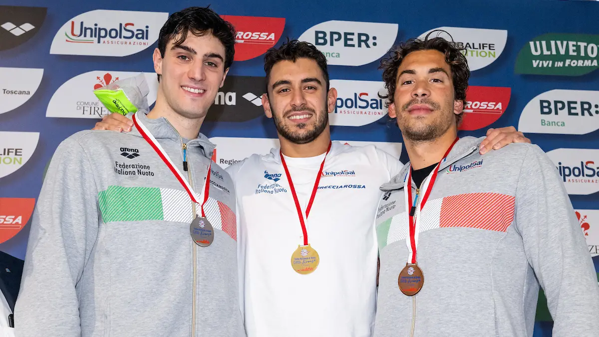 Trofeo Citta di Firenze - Da sx: Lorenzo Zazzeri, Leonardo Deplano e Manuel Frigo