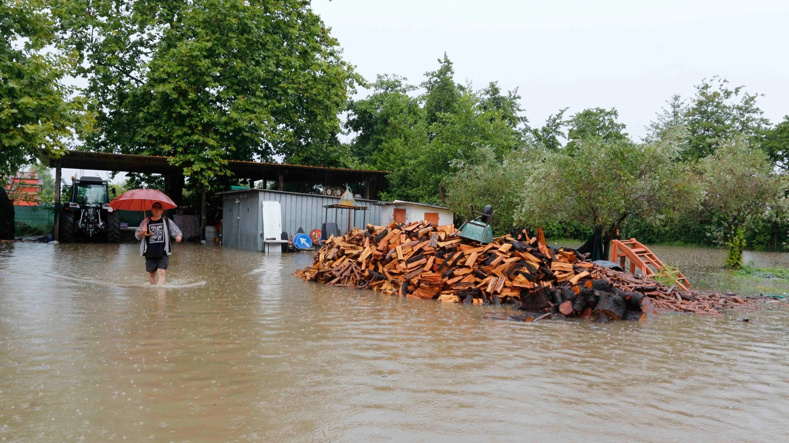 L'alluvione in Versilia