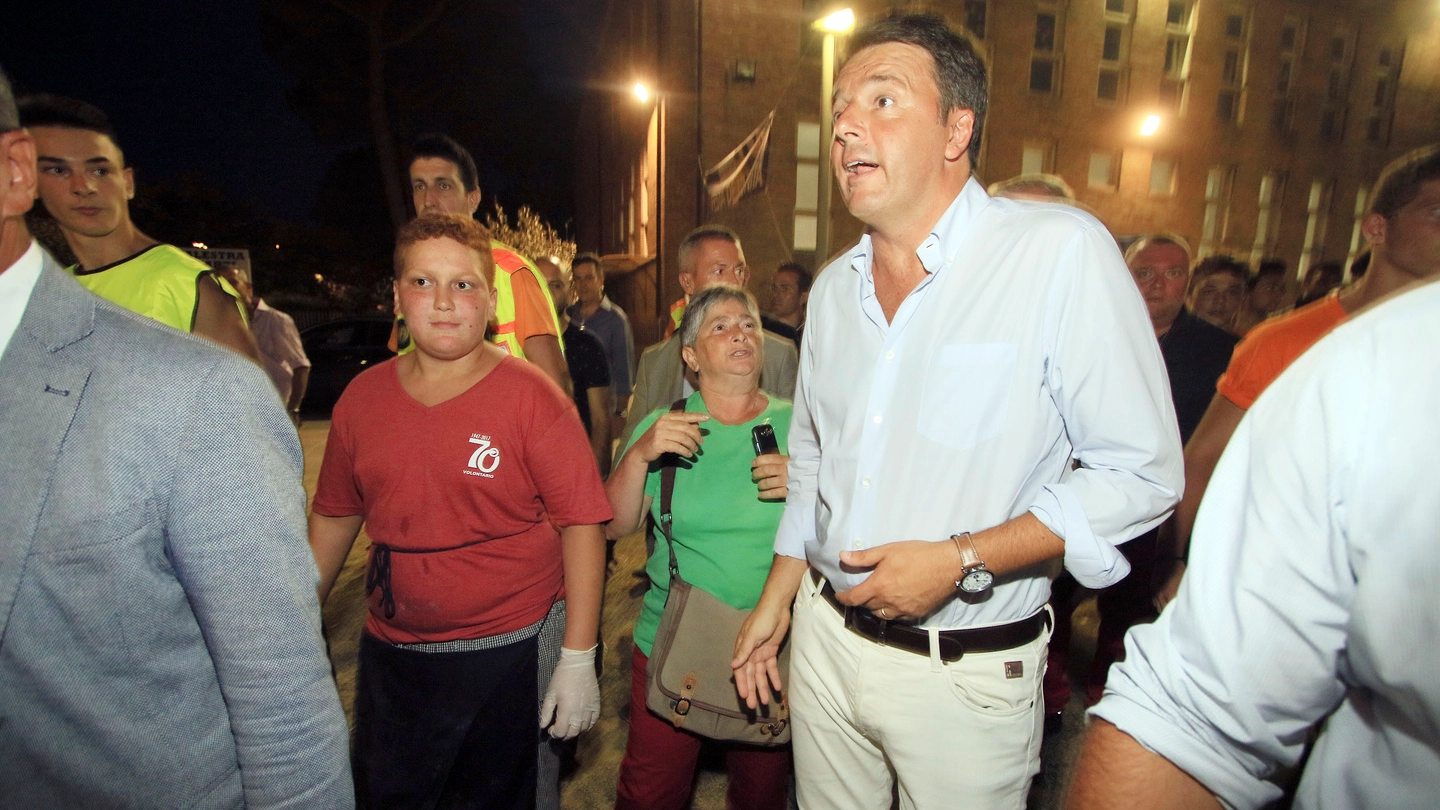 Matteo Renzi alla Festa dell'Unità a Castelfiorentino (foto Gianni Nucci/Germogli)