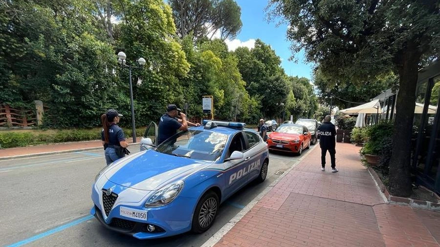 Controlli della polizia a Montecatini 