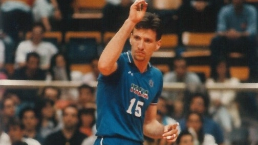 Michele Pasinato in maglia azzurra