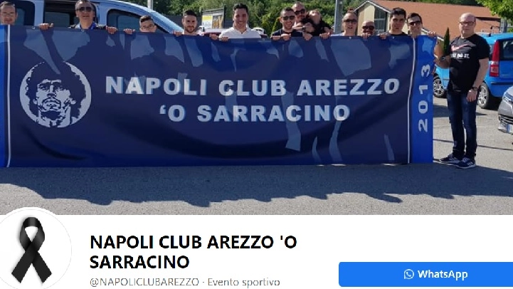 Il profilo del Napoli club di Arezzo