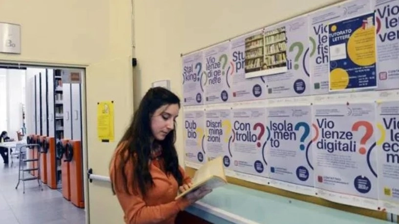 Una studentessa all'Unipi Una studentessa all'Unipi
