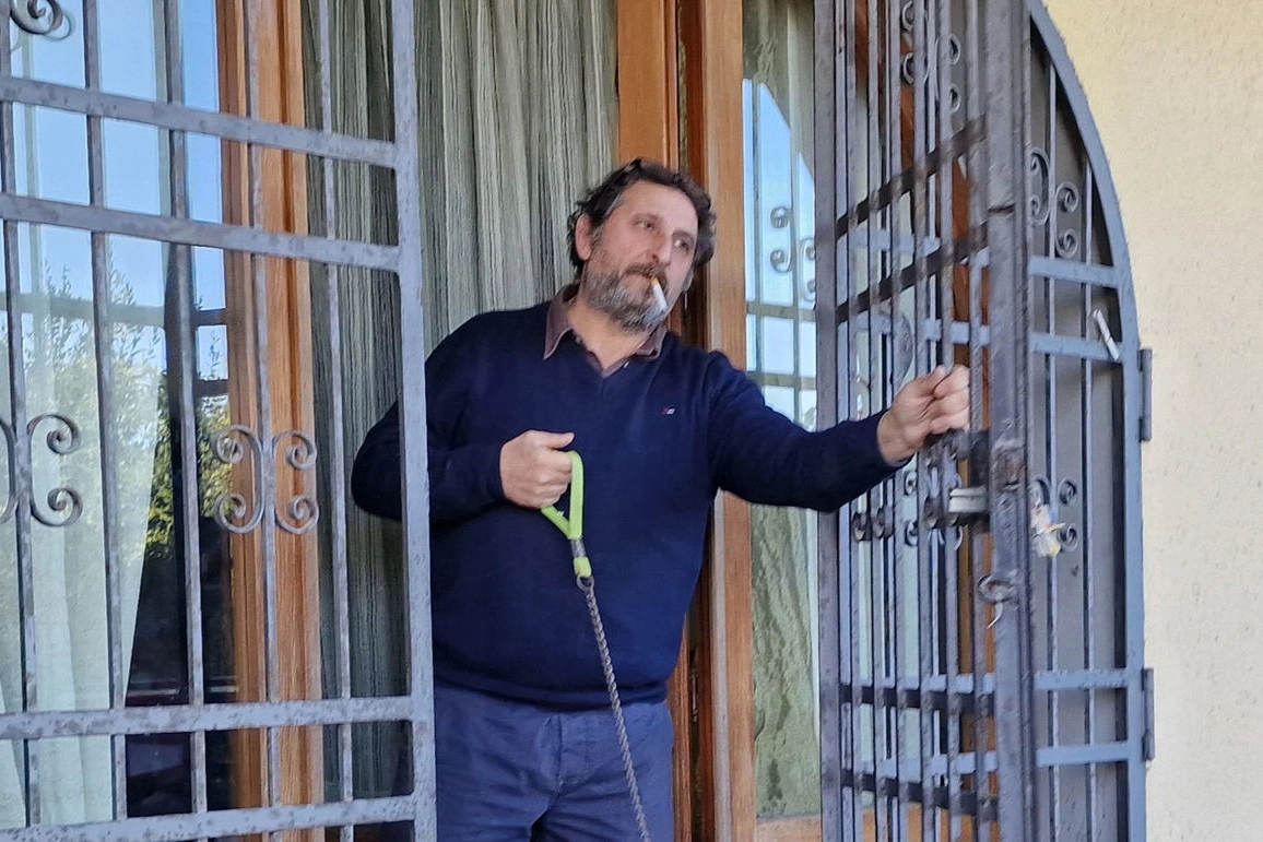 Daniele Maiorino alla villetta di Ponte dei Baldi (foto Castellani)