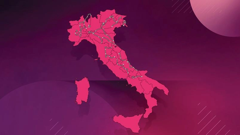 Il percorso del Giro d'Italia 2021