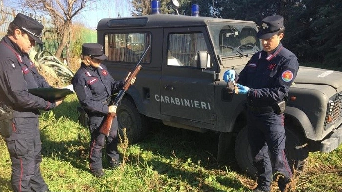 I carabinieri forestali hanno sorpreso un uomo a fare bracconaggio nei boschi di Anghiari