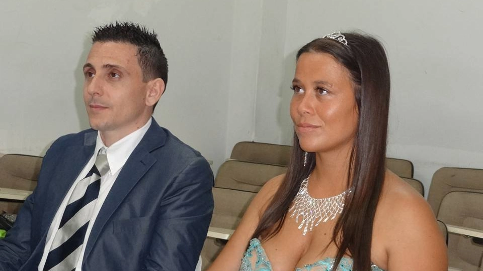 Manolo con la moglie Solange Del Carlo: i due sono riusciti a sposarsi in carcere