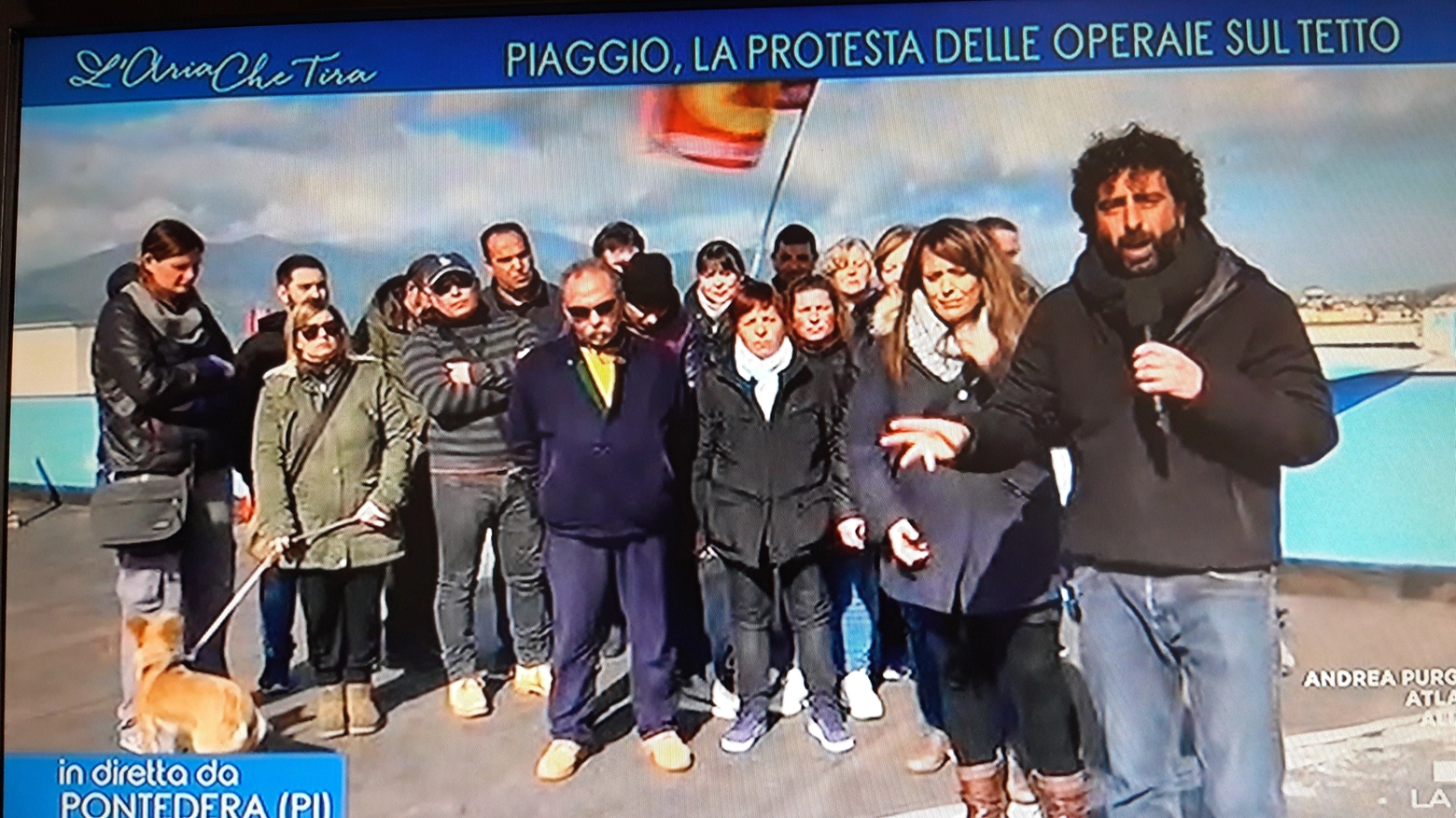 I precari storici Piaggio in tv su La7