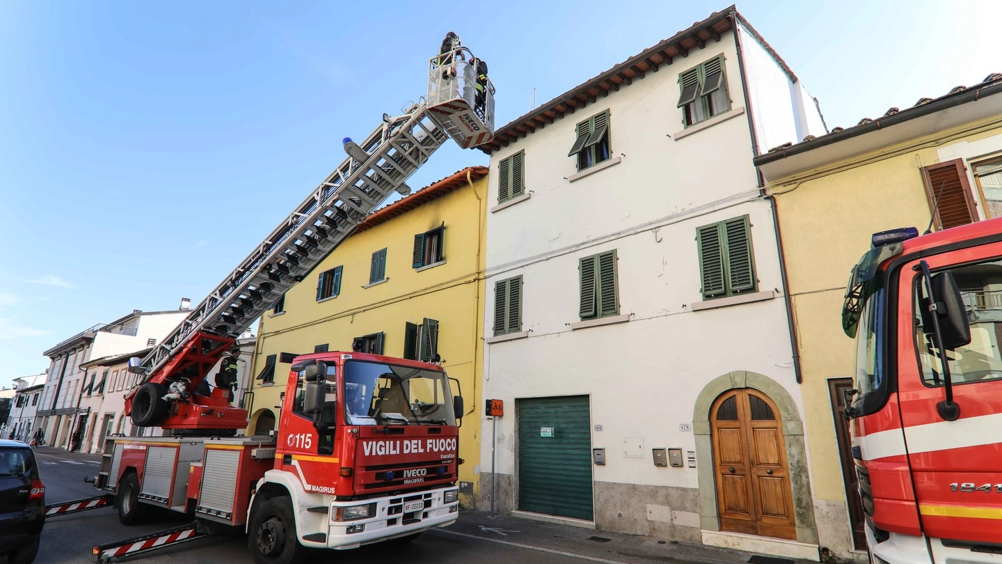 Incendio in un appartamento a Empoli (Germogli)