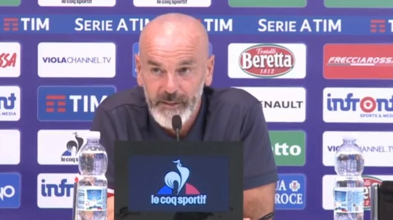 Pioli in conferenza stampa prima di Fiorentina-Atalanta (da Viola Channel)