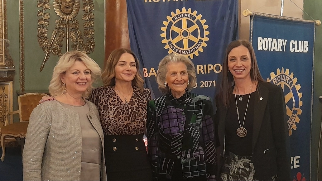 Le tre presidenti rotariane insieme a Giovanna Ferragamo