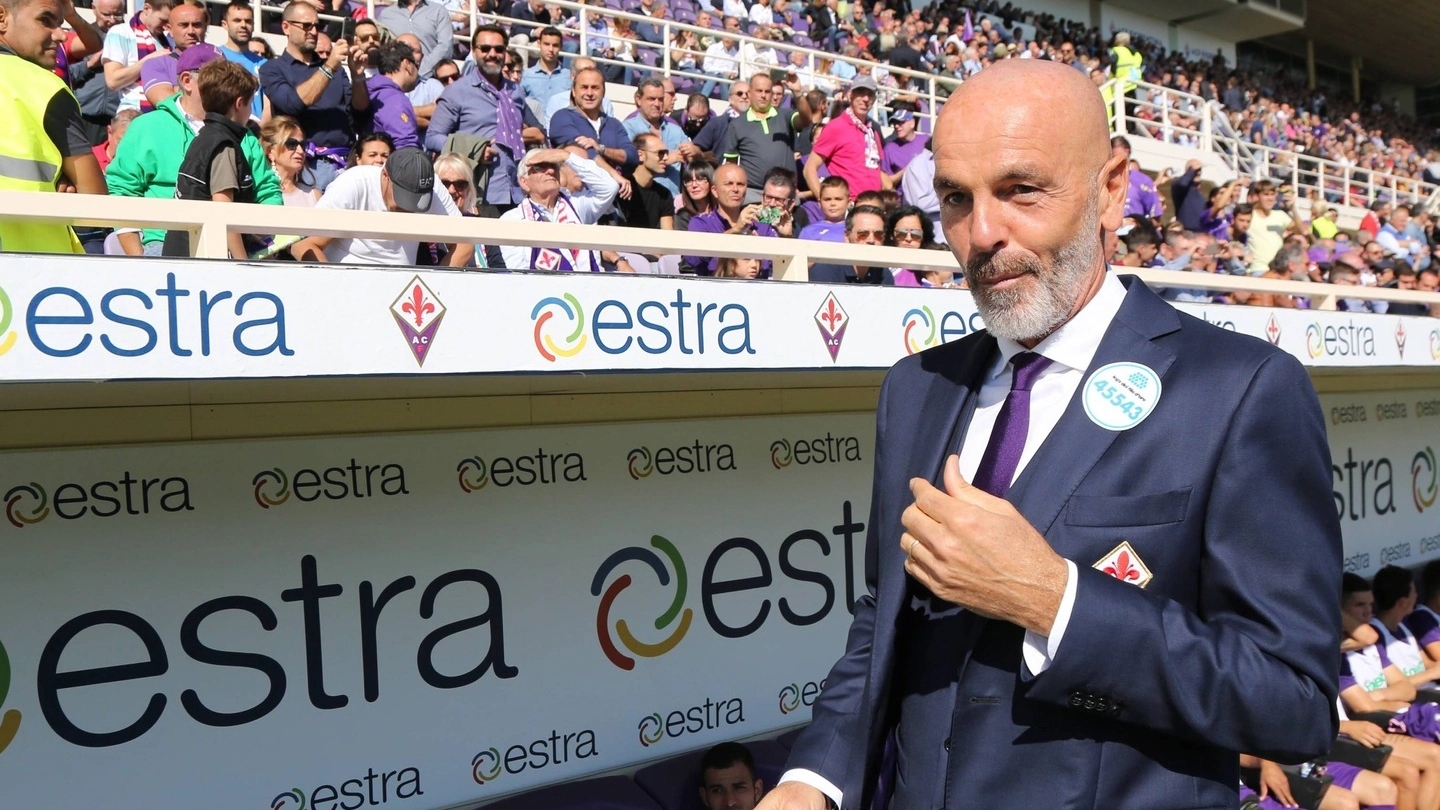 L'allenatore della Fiorentina, Stefano Pioli (Germogli)