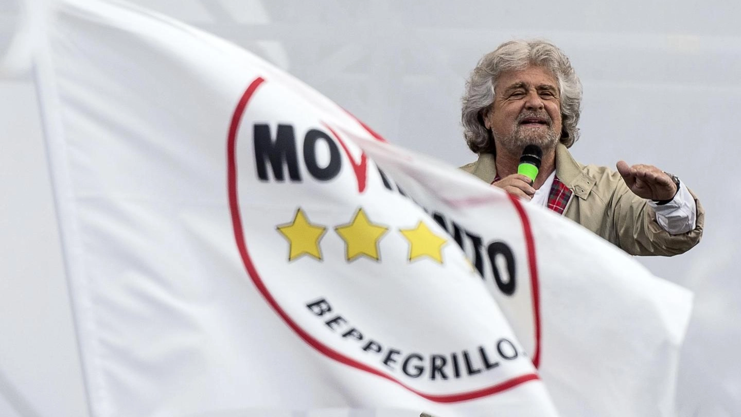 Il leader del Movimento 5 Stelle Beppe Grillo