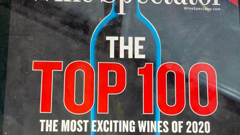 La copertina di Wine Spectator