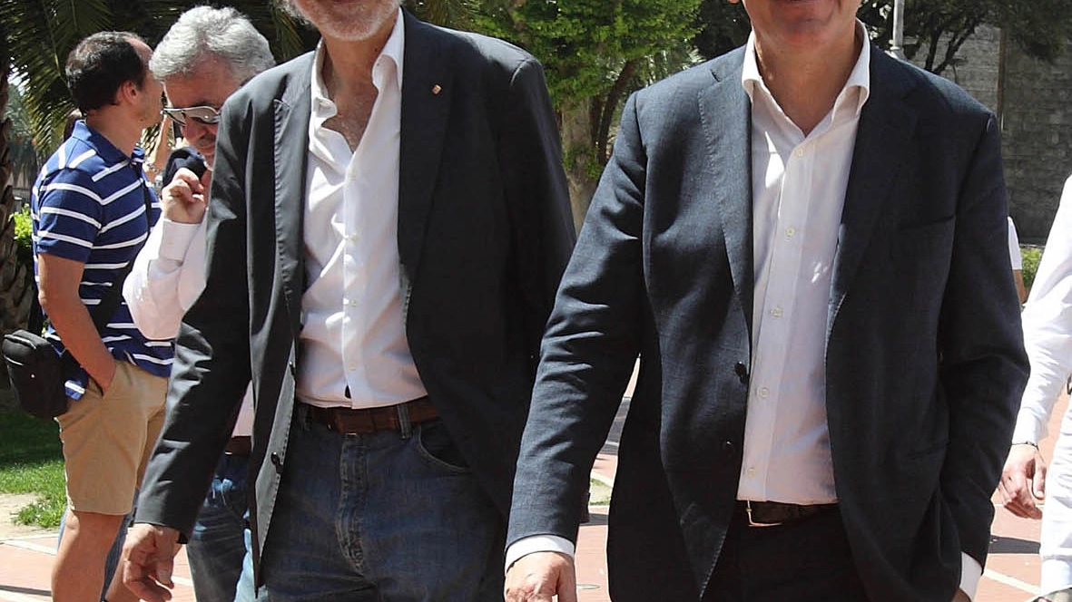 Il sindaco Bellandi (a sinistra) e il governatore Rossi