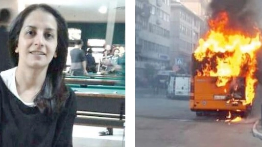 Hatice Akkaya e l'autobus in fiamme