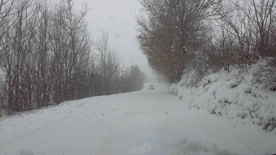 La neve nei dintorni di Firenzuola (Firenze) - Foto da Facebook, Manuela Zagni