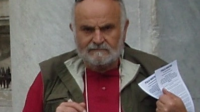 Nicola Angelo Orofino durante una manifestazione di Italia Nostra, di cui era socio