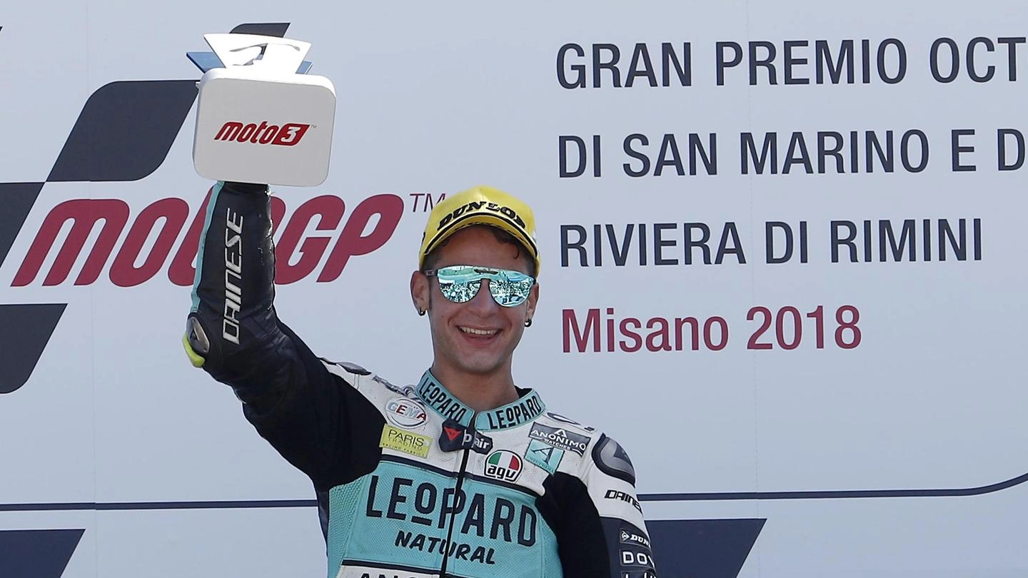 Lorenzo Dalla Porta festeggia la sua prima vittoria in Moto 3