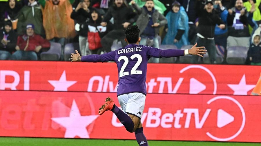 Nico Gonzalez in Fiorentina-Sassuolo