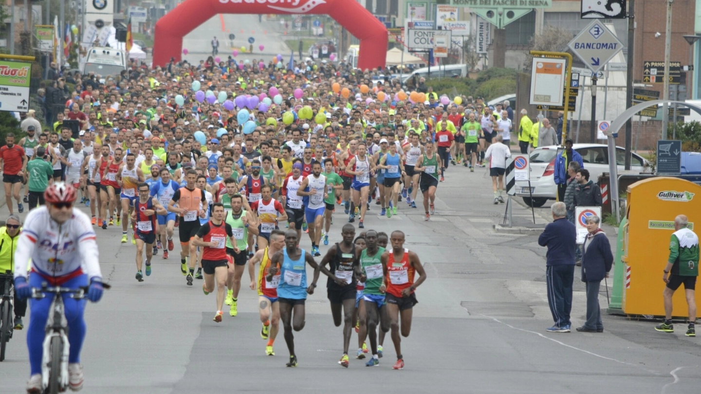 La partenza della Maratonina in Sant'Agostino