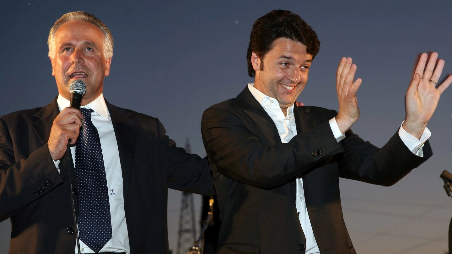 Eugenio Giani con Matteo Renzi prima della scissione di Italia Viva dal Pd