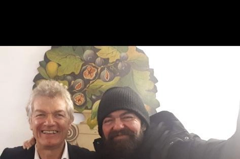 Francesco Casini con il suo idolo Antognoni