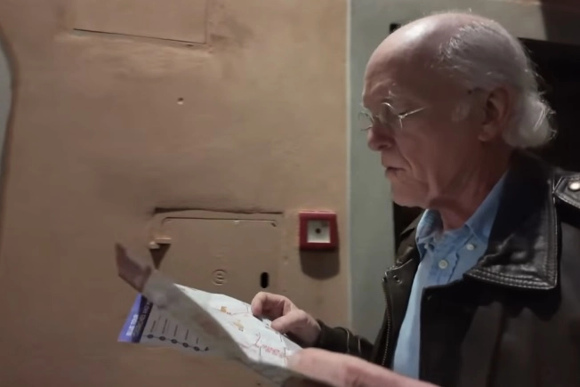 Don Rosa cerca di orientarsi per le strade di Lucca alla vigilia del Lucca Comics