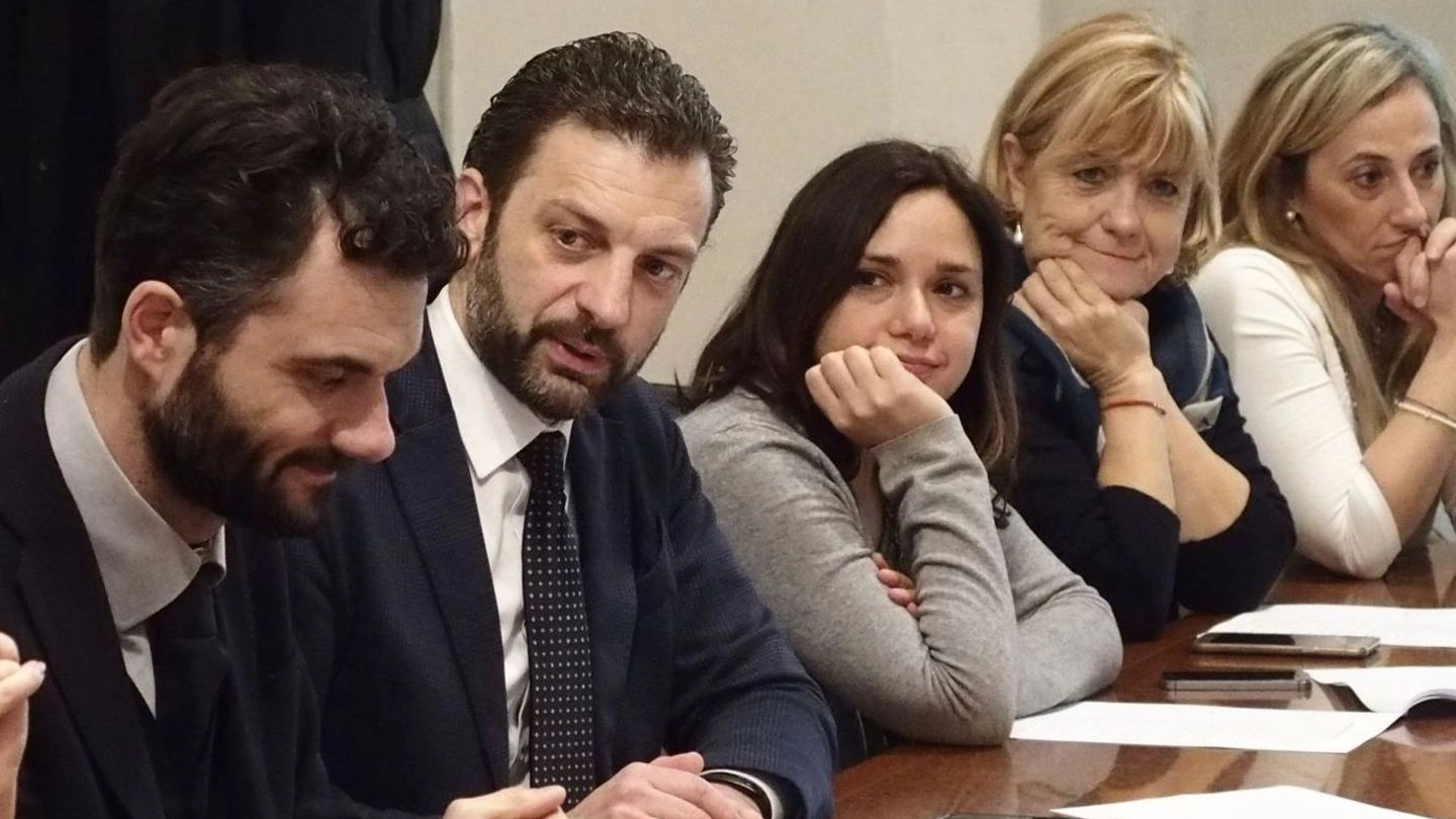 Il sindaco Matteo Biffoni accanto al sottosegretario all’Istruzione, Gabriele Toccafondi e al provveditore Laura Scoppetta