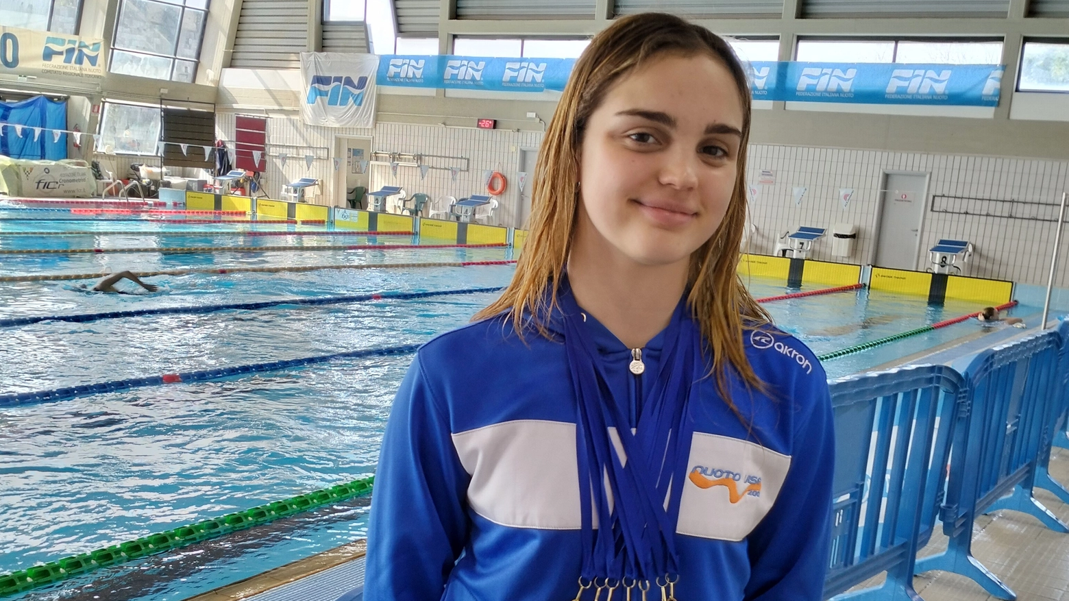 Giulia Meucci con tutte le medaglie conquistate Giulia Meucci con tutte le medaglie conquistate
