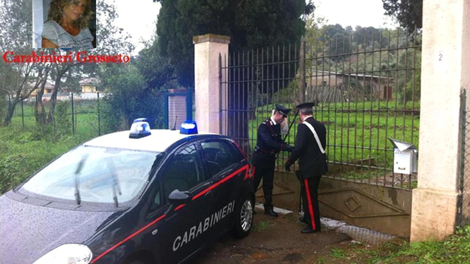 Carabinieri in villa