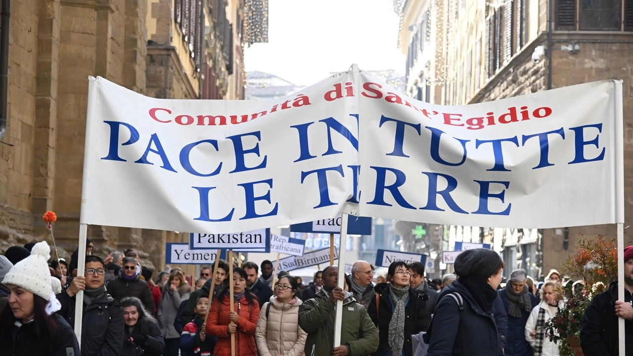 La Marcia della Pace (foto Umberto Visintini/New Press Photo)