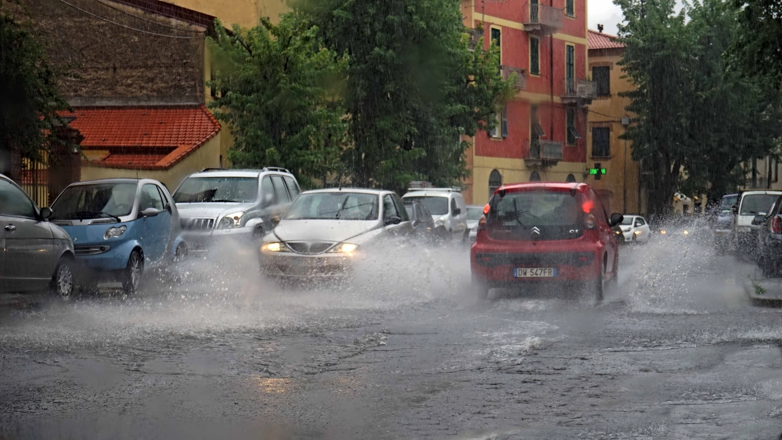 La pioggia a Spezia (foto repertorio)