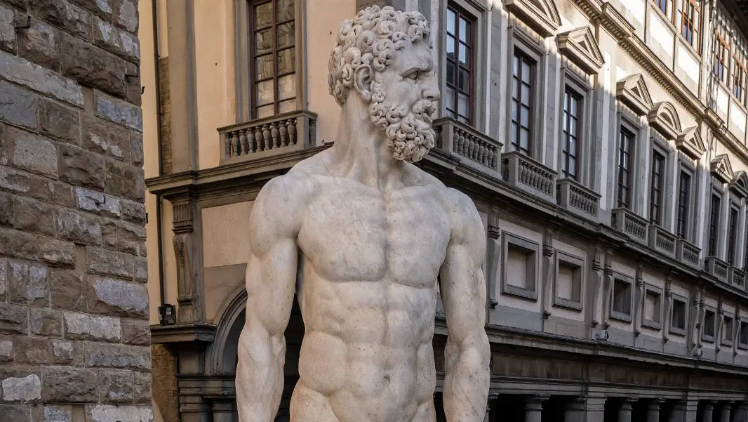 Ultimato il restauro di Ercole e Caco 