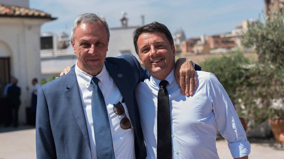 Tiberio Barchielli con Matteo Renzi