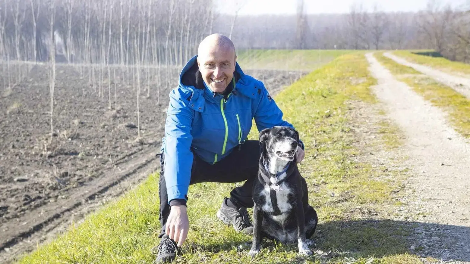 Davide Gaddi e la cagnetta Pimpa