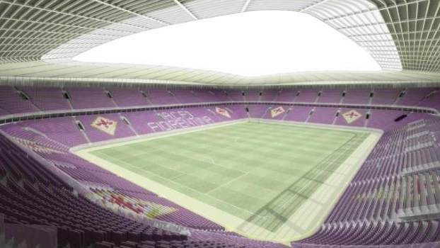 Il progetto del nuovo stadio della Fiorentina illustrato a luglio dalla società viola