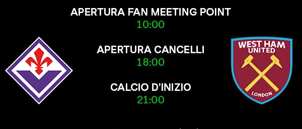 Un codice, un cellulare carico e un poncho anti pioggia: vi accompagniamo verso la finale Fiorentina-West Ham