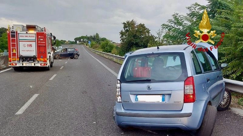 Le vetture coinvolte nell'incidente Le vetture coinvolte nell'incidente